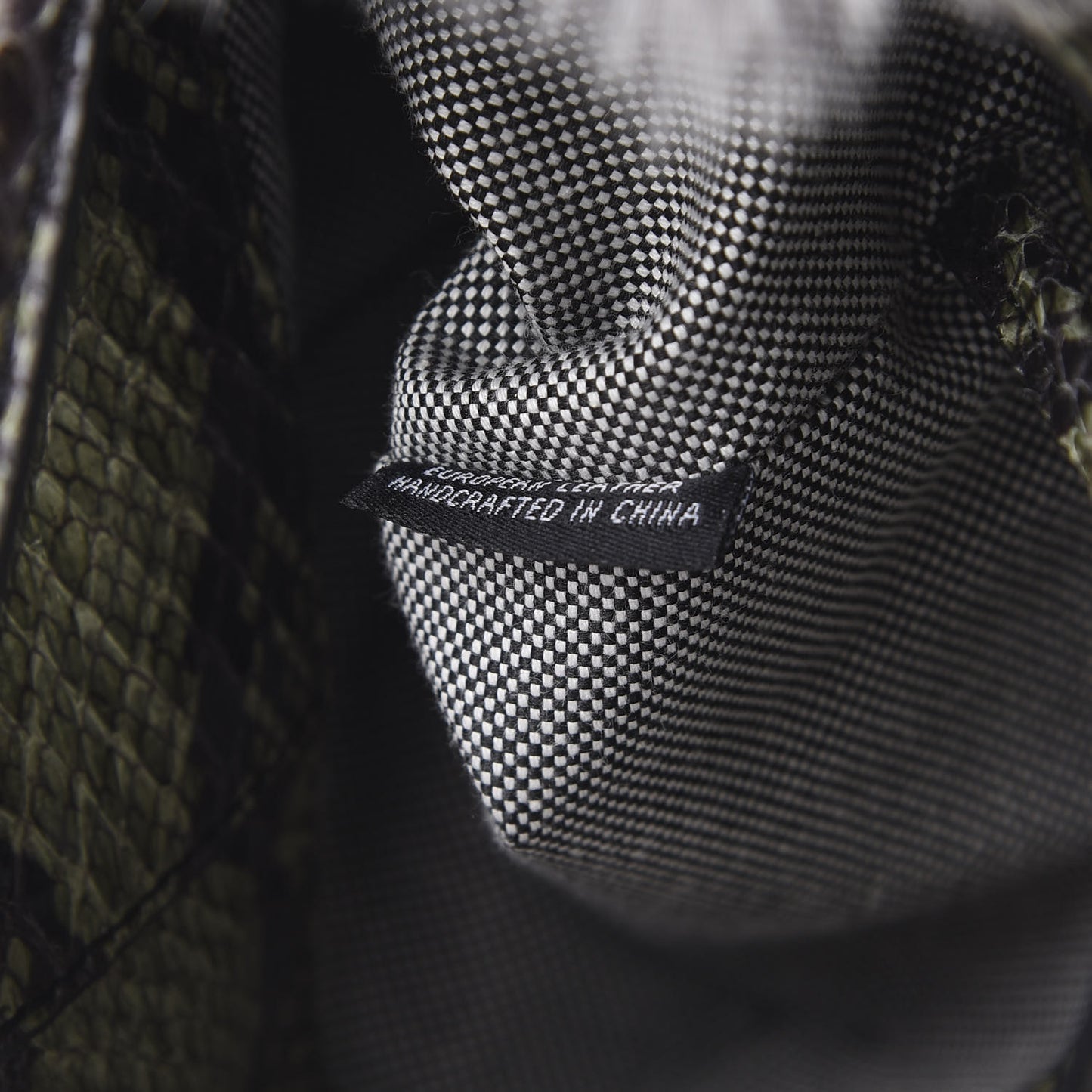 Rabbit Fur Snakeskin Mini Roxy Bucket Grey
