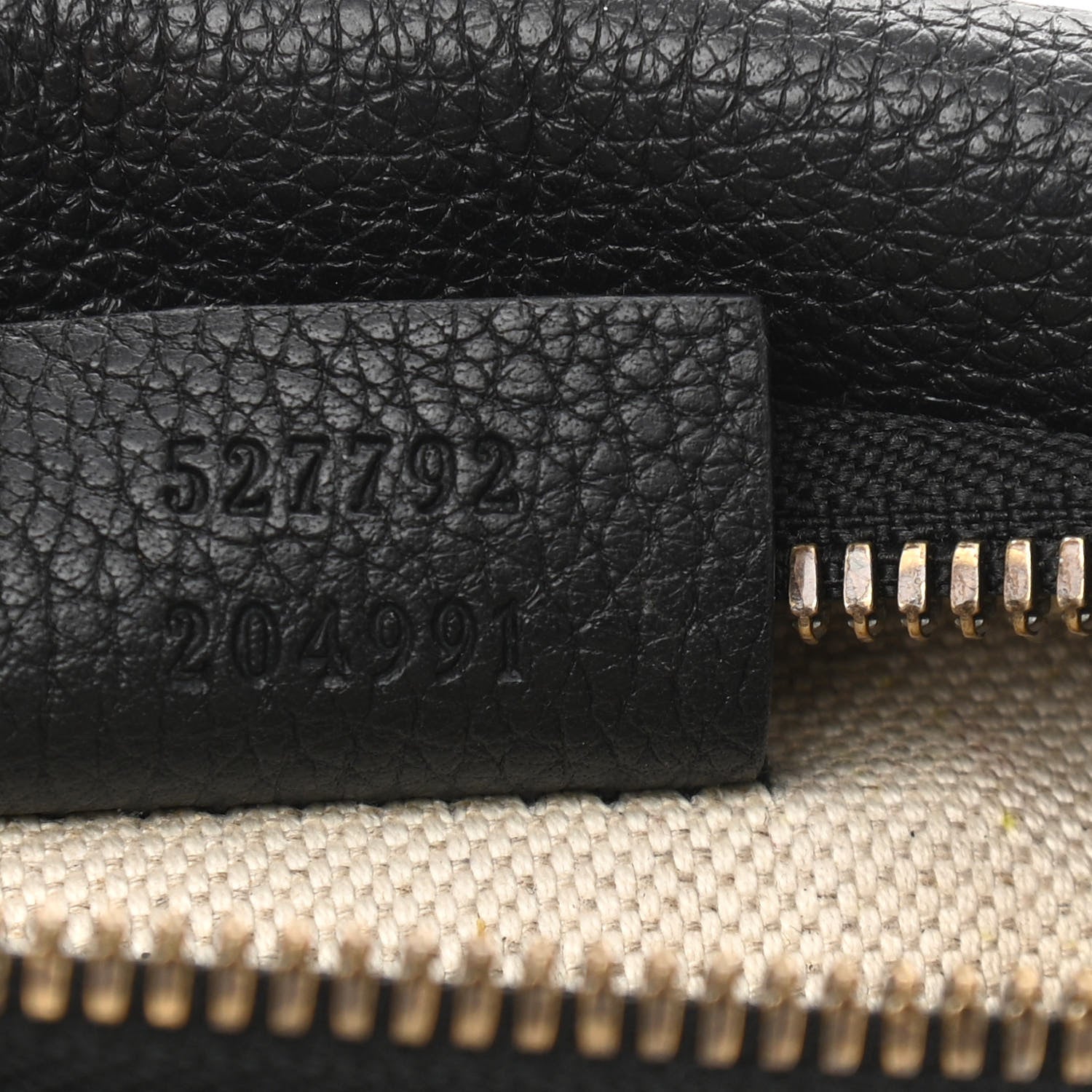 Gucci Grained Calfskin Small Logo Belt Bag Black 7 of 10