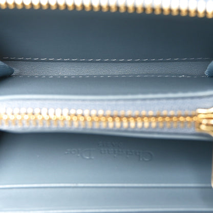 Christian Dior Lambskin Cannage Small Lady Dior Voyageur Coin Purse Cloud Blue 5 of 7