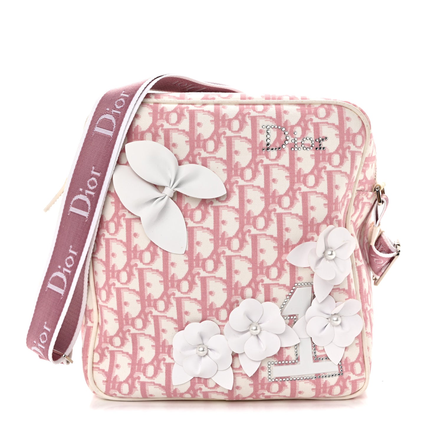 Monogram Girly Messenger Bag Pink