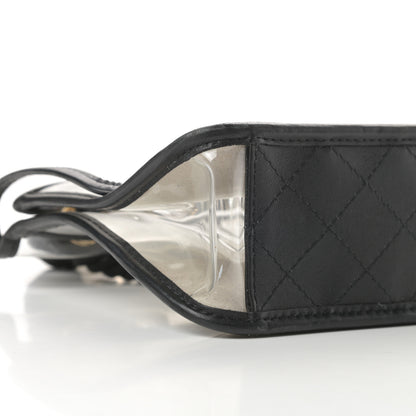Chanel Lambskin PVC Sand By The Sea Flap With Pearl Strap Black 9 of 12