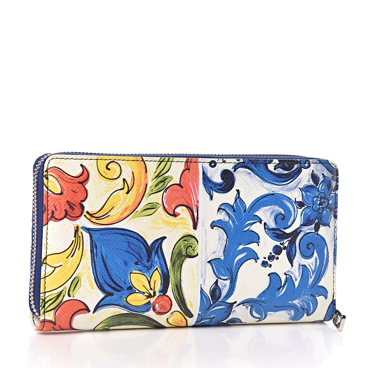 Dolce & Gabbana Dauphine Majolica Printed Zip Around Wallet Multicolor 3 of 7