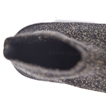 Balenciaga Knit Metal Womens Speed Sneakers 39 Black Gold 5 of 8