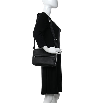 Alexander McQueen Grained Calfskin Crossbody Messenger Black 2 of 10