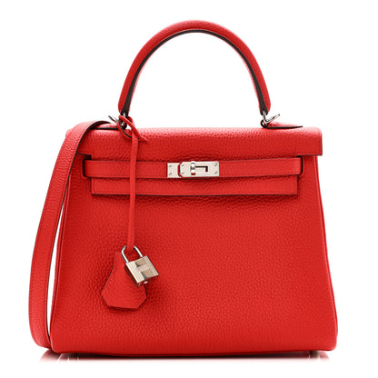 Hermes Togo Kelly Retourne 25 Rouge De Coeur 1 of 11