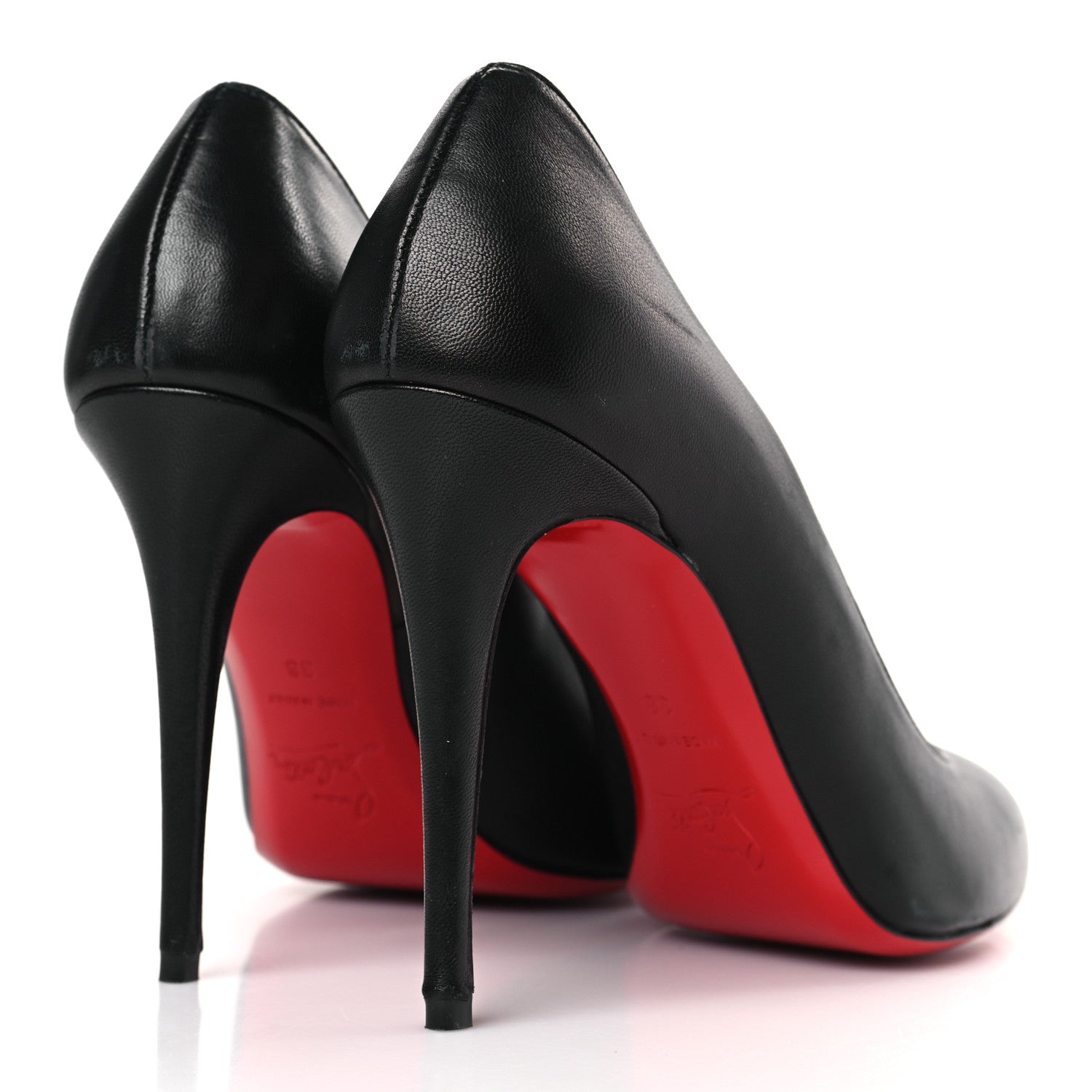 Christian Louboutin Calfskin Fifi 100 Pumps 38 Black 4 of 10