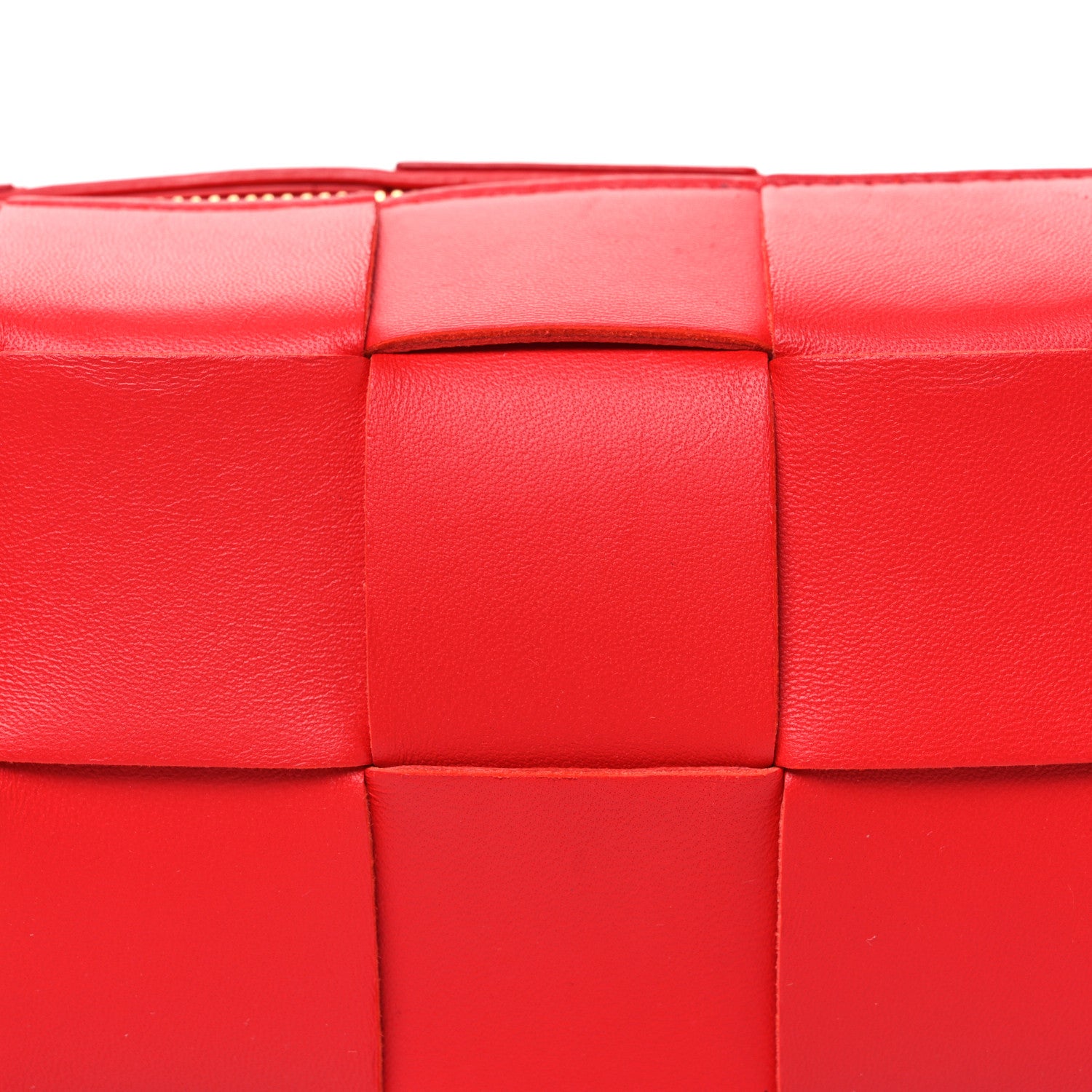 Bottega Veneta Lambskin Maxi Intrecciato Small Brick Cassette Bag