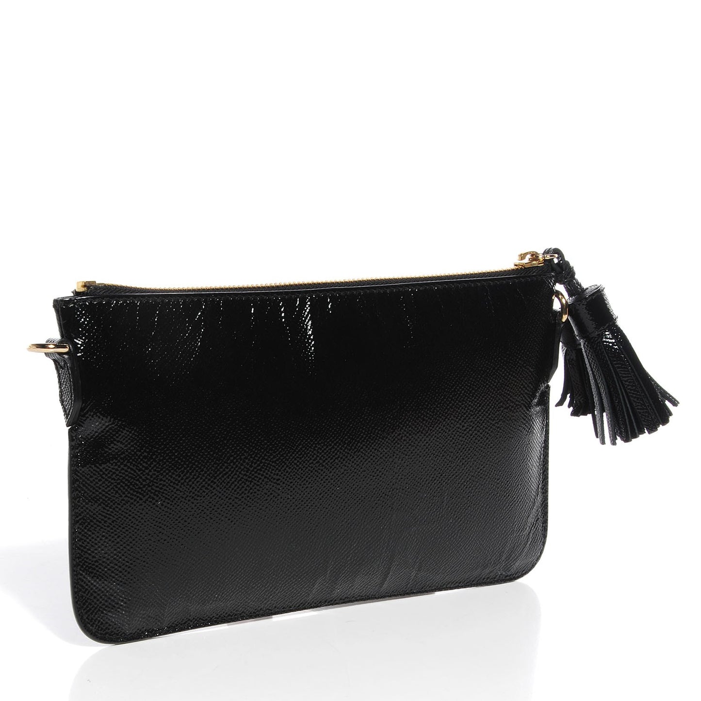 London Leather Peyton Crossbody Clutch Bag Black