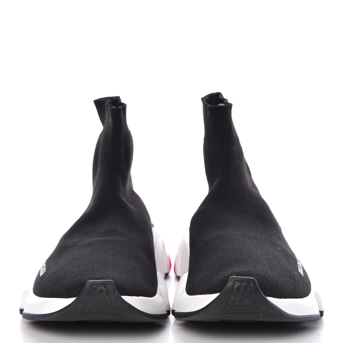 Neoprene Knit Womens Speed Sneakers 39 Black Pink