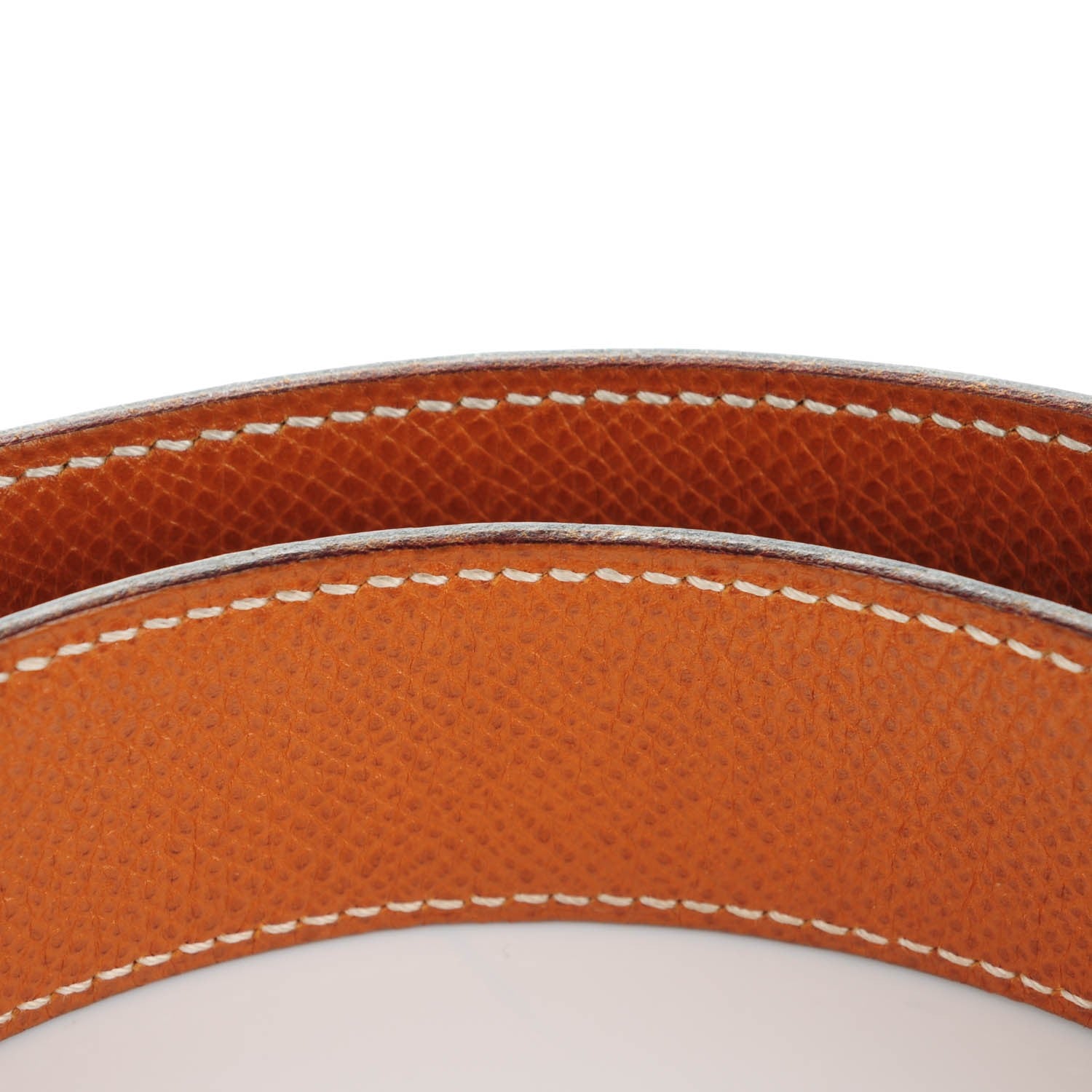 Hermes Box Courchevel 32mm H Belt 85 Black Gold 7 of 10