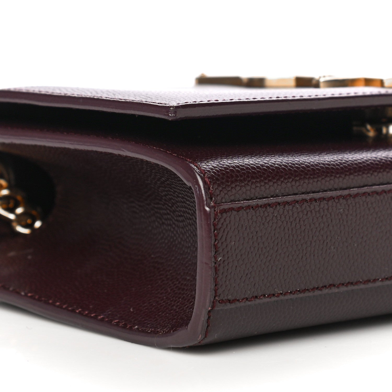 Saint Laurent Grain De Poudre Small Monogram Kate Satchel Armaranto 11 of 13