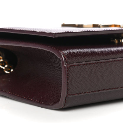 Saint Laurent Grain De Poudre Small Monogram Kate Satchel Armaranto 11 of 13