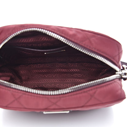 Prada Nylon Tessuto Impuntu Quilted Crossbody Bag Granato 5 of 10