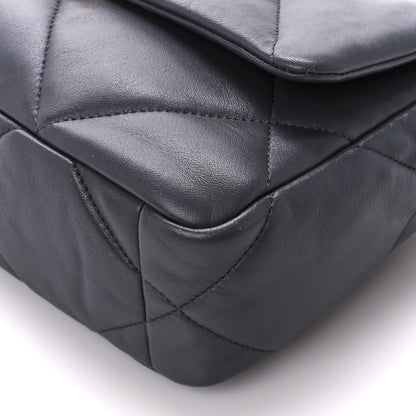 Chanel Lambskin Quilted Medium Chanel 19 Flap Dark Grey 10 of 10