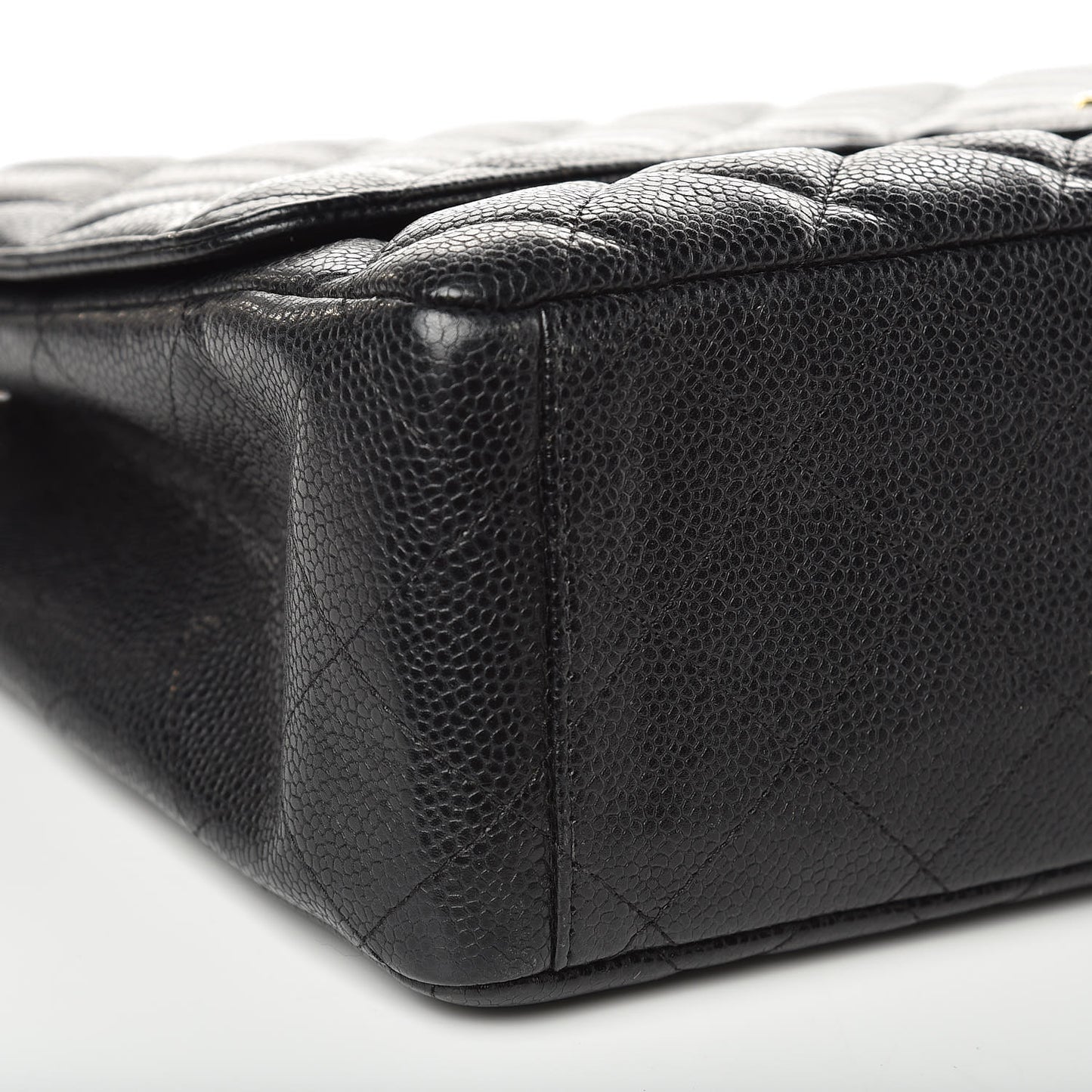 Caviar Quilted Maxi Single Flap Black
