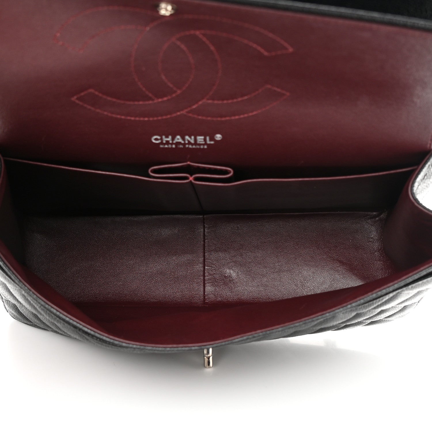 Chanel Caviar Quilted Jumbo Double Flap Black 5 of 14