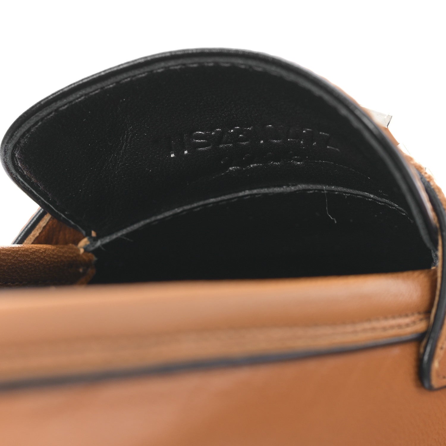 Hermes Goatskin Womens Paris Loafers 39 Naturel Black 8 of 8