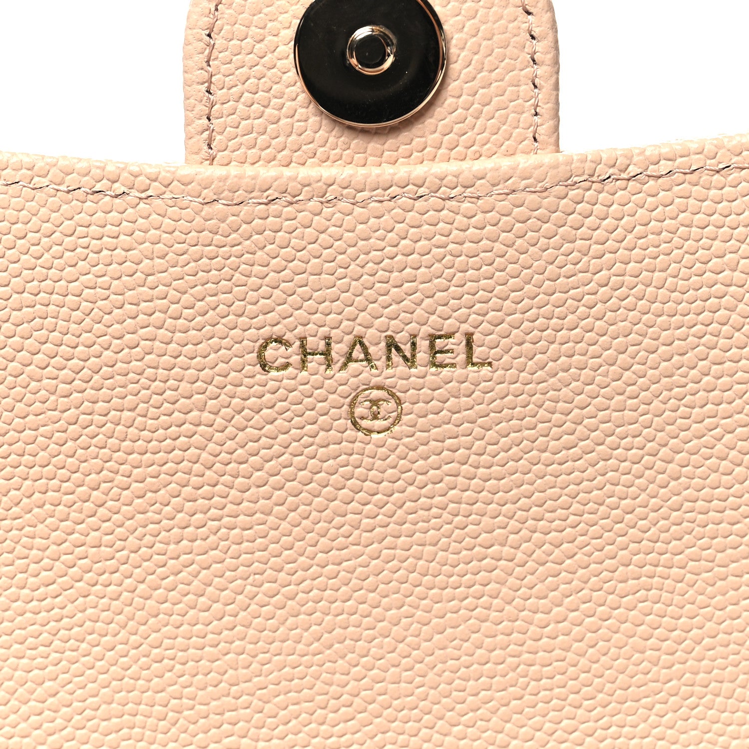 Chanel Caviar Quilted Phone Holder Wallet on Removable Chain Light Beige 8 of 15