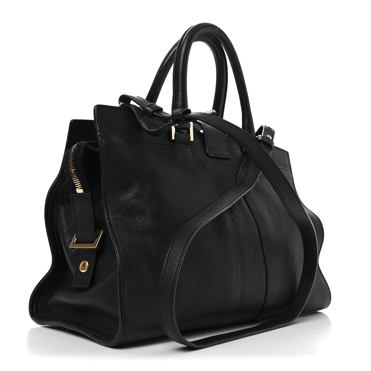 Saint Laurent Sheepskin Small Cabas Chyc Black 3 of 10