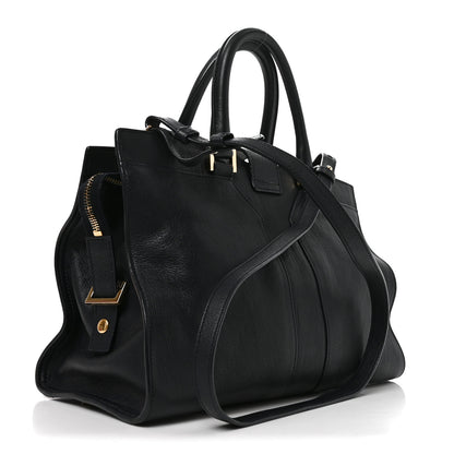 Saint Laurent Sheepskin Small Cabas Chyc Black 3 of 10