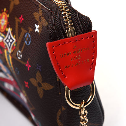 Louis Vuitton Monogram 2020 Christmas Animation Bumper Cars Mini Pochette Accessories Coquelicot 6 of 10