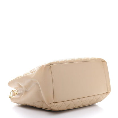 Chanel Caviar Quilted Grand Shopping Tote GST Beige Clair 4 of 10