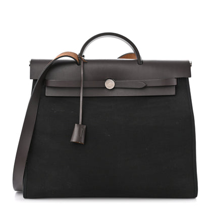 Hermes Toile Vache Hunter Herbag Zip 39 MM Black Ebene 3 of 15