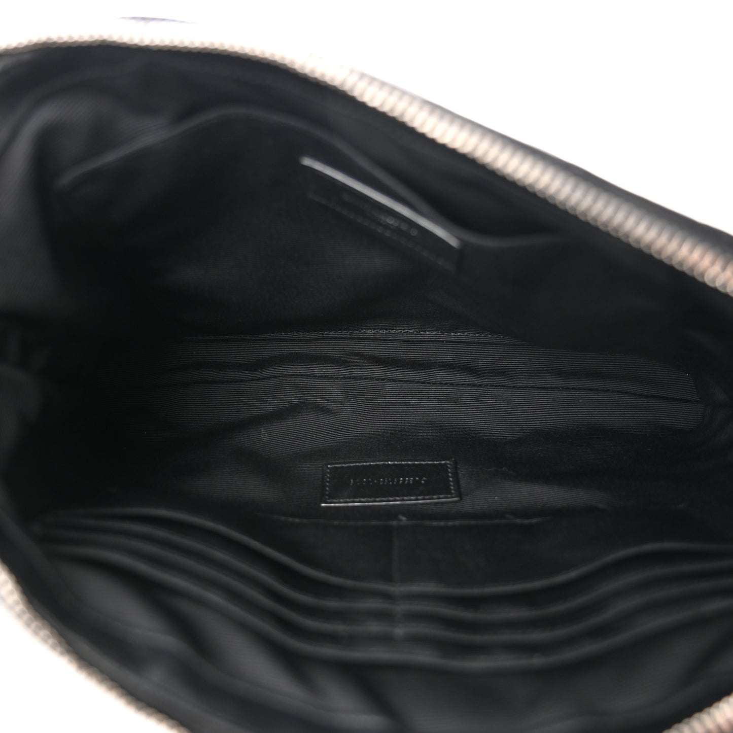 Calfskin Matelasse Monogram Cassandre Tablet Pouch Black