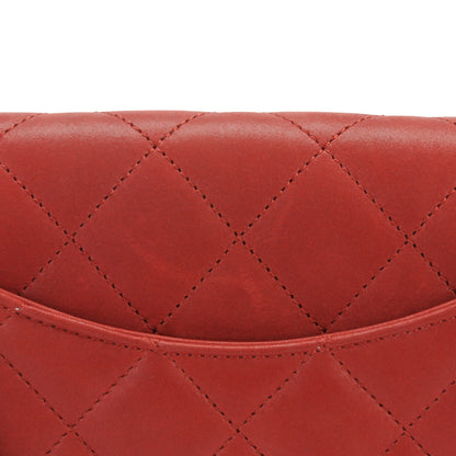 Chanel Suede Calfskin Jumbo Happy Stitch Flap Red 9 of 9