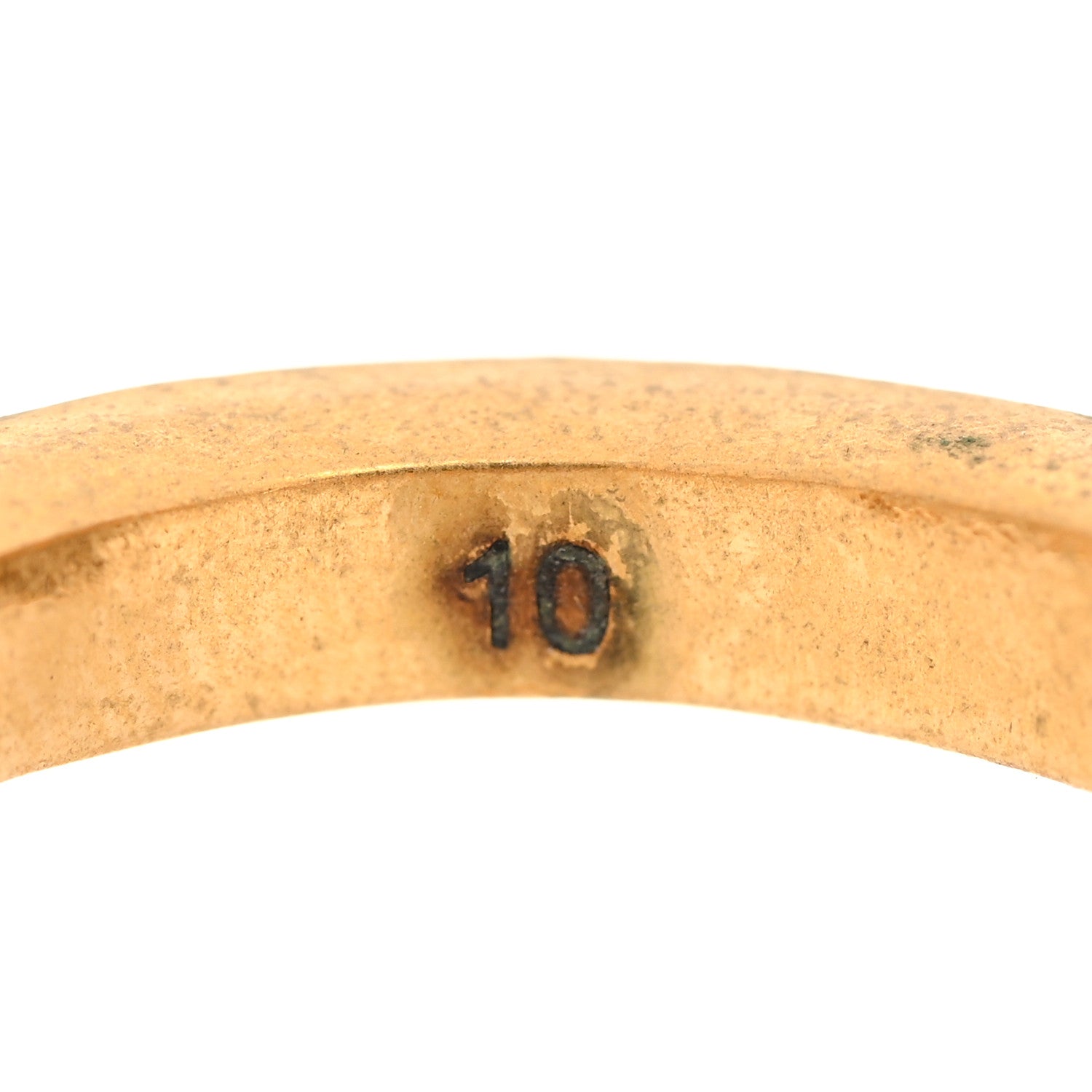 Gucci Feline Head Ring 50 5.5 Aged Gold 4 of 6