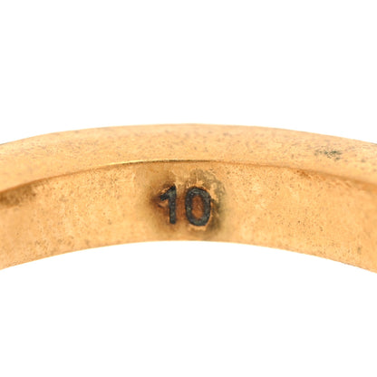 Gucci Feline Head Ring 50 5.5 Aged Gold 4 of 6