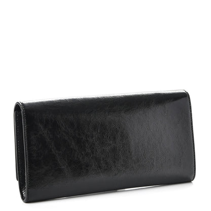 Saint Laurent Textured Patent Monogram Small Belle De Jour Clutch Black 3 of 7