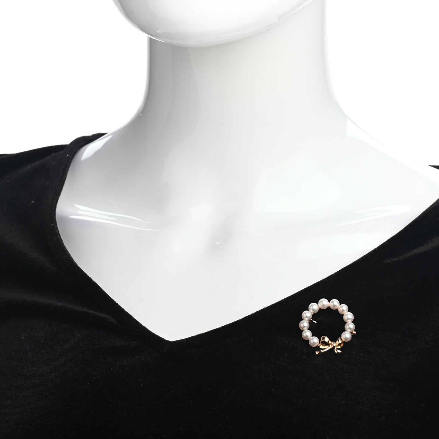 14K Yellow Gold Akoya Pearl Wreath Brooch