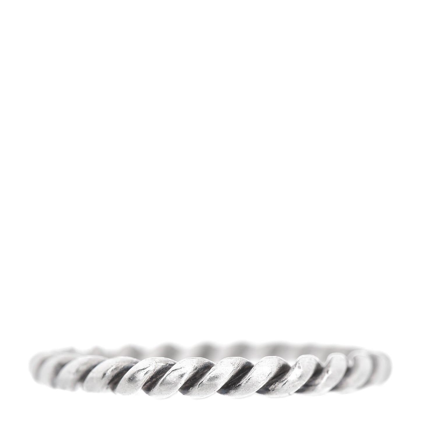 Sterling Silver Twist Rope Ring 52 6