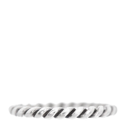 Tiffany Sterling Silver Twist Rope Ring 52 6 1 of 4