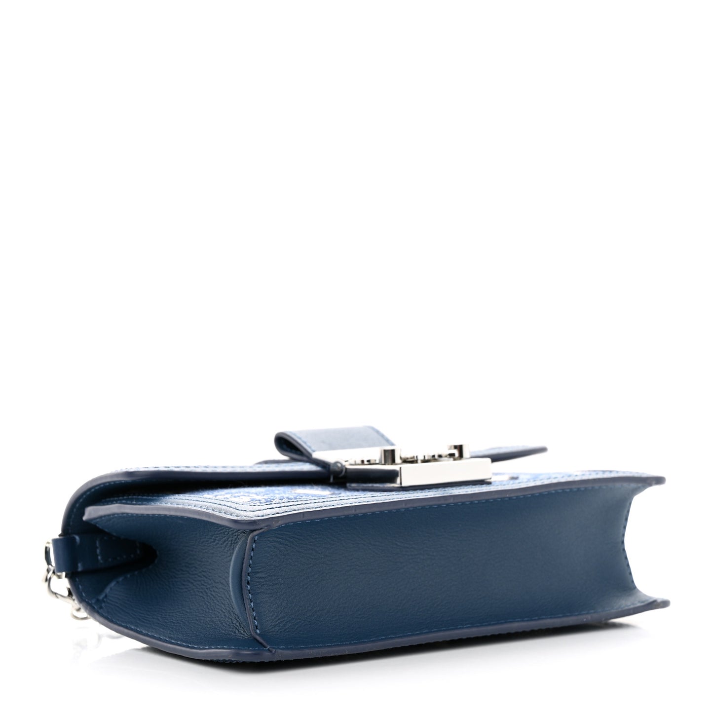 Vintage Jacquard Monogram Mini Tracy Crossbody Blue