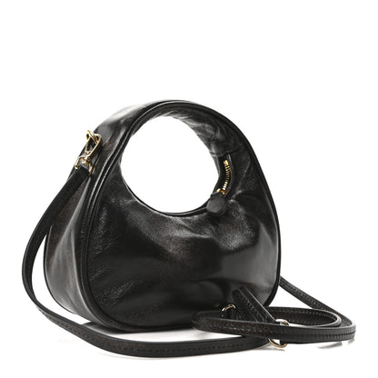 Miu Miu Nappa Crystal Embroidered Mini Wander Hobo Caffe 3 of 9