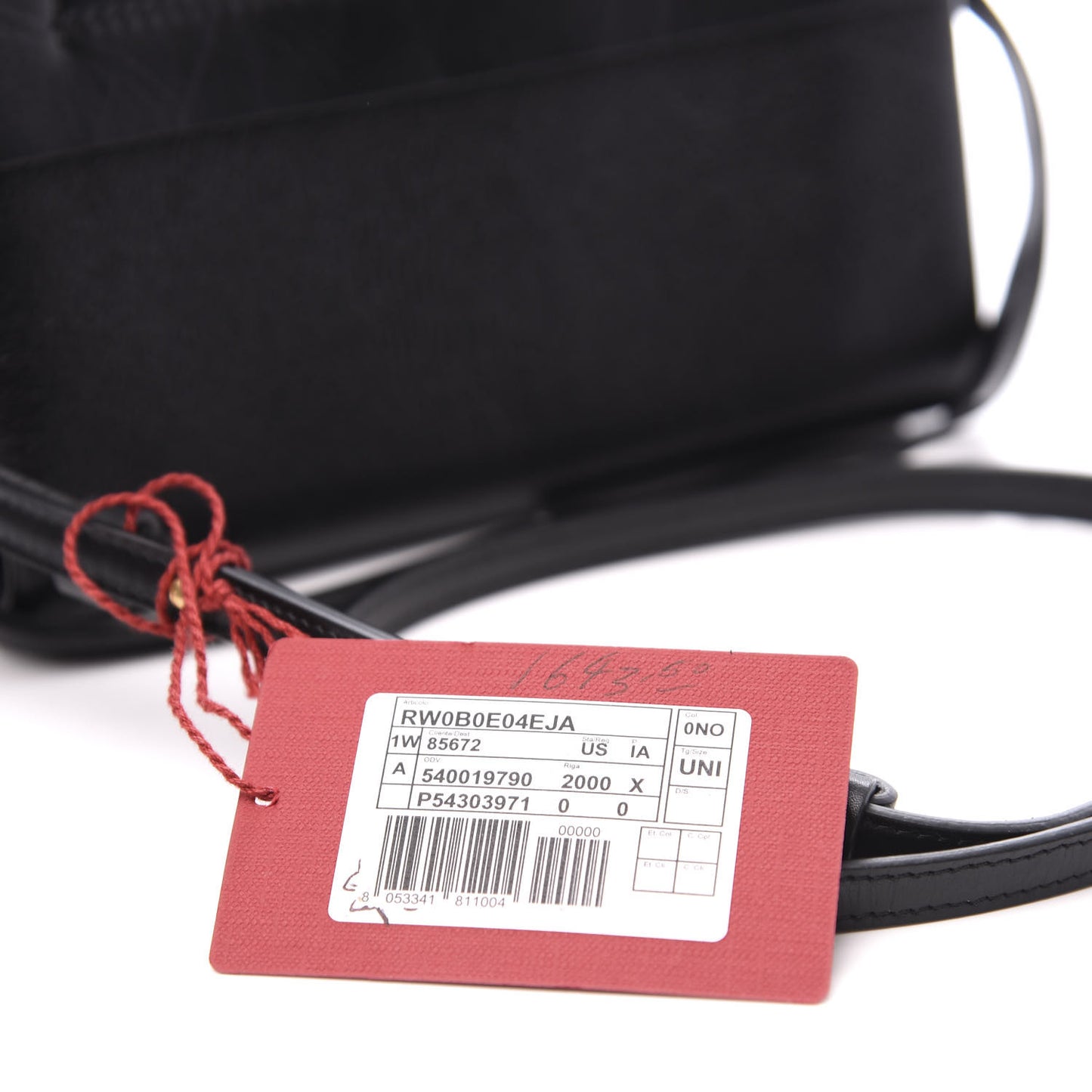 Smooth Calfskin Small VRing Crossbody Bag Black