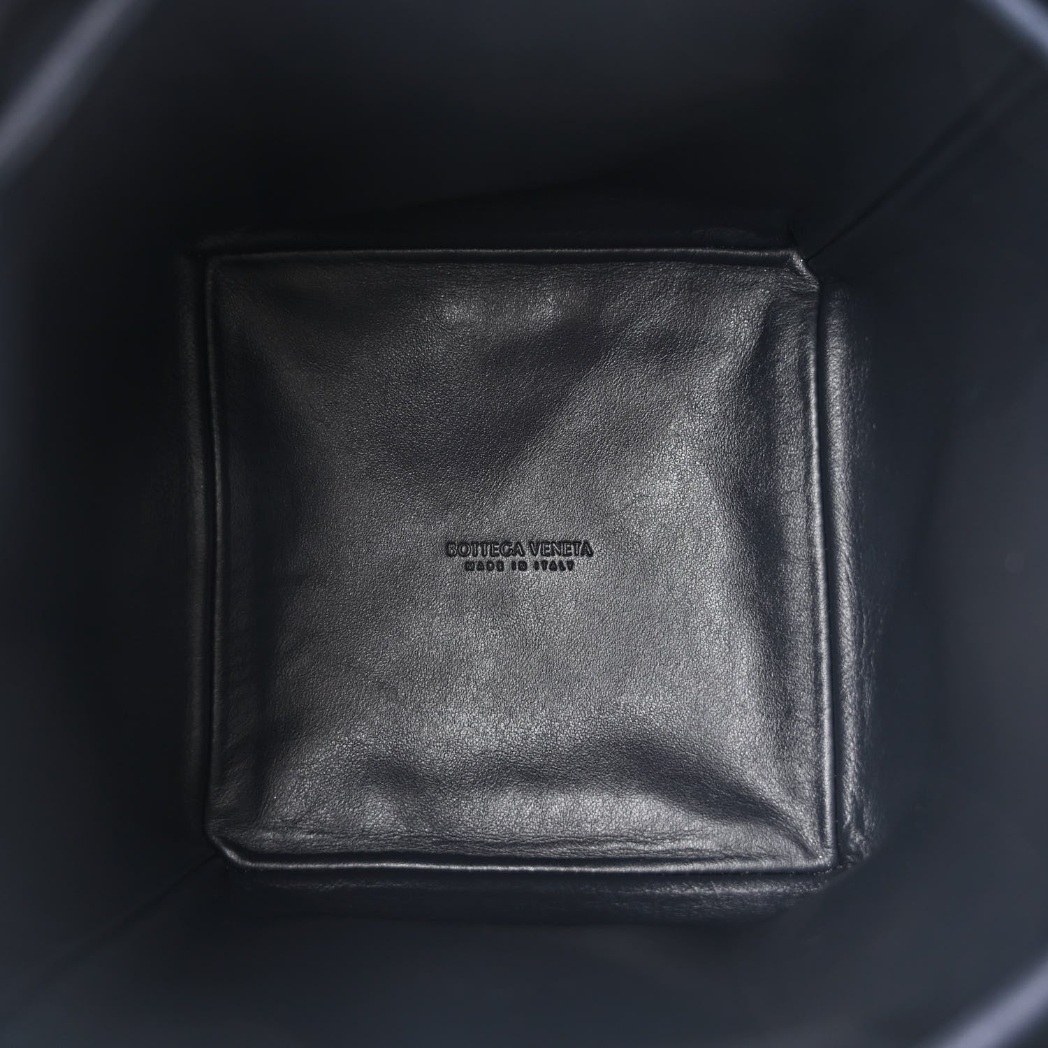 Bottega Veneta Nappa Intrecciato Small Drawstring Bucket Bag Navy 5 of 9
