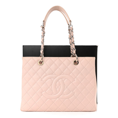 Chanel Caviar Quilted Grand Shopping Tote GST Light Pink 13 of 13