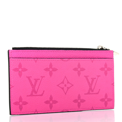 Louis Vuitton Taigarama Coin Card Holder Fuchsia 2 of 4