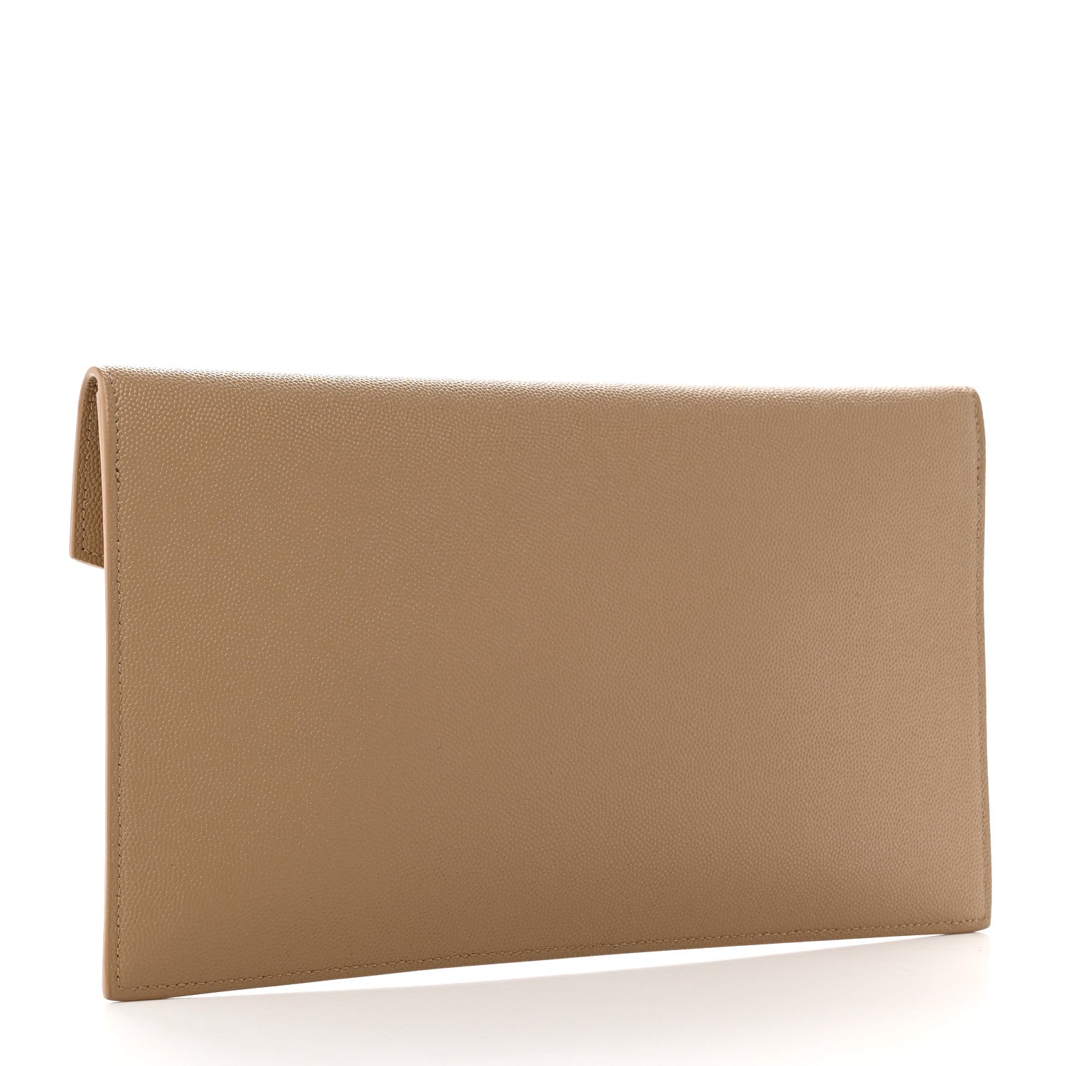 Saint Laurent Grain De Poudre Uptown Pouch Dark Beige 3 of 7