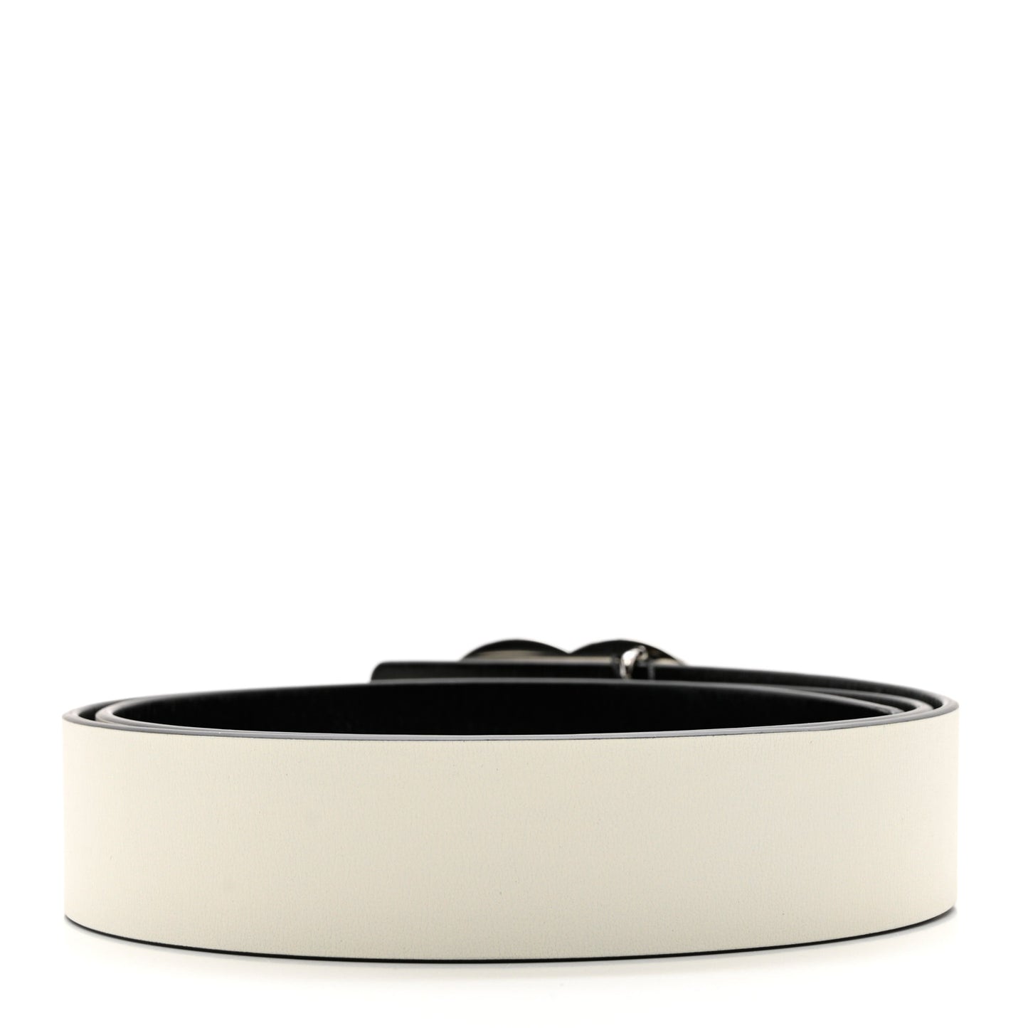 Calfskin CC Reversible Belt 95 Black White