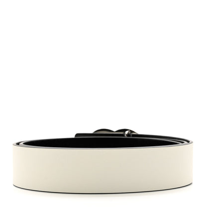 Chanel Calfskin CC Reversible Belt 95 Black White 2 of 5