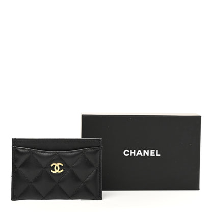 Chanel Lambskin Quilted Card Holder Black 9 of 9