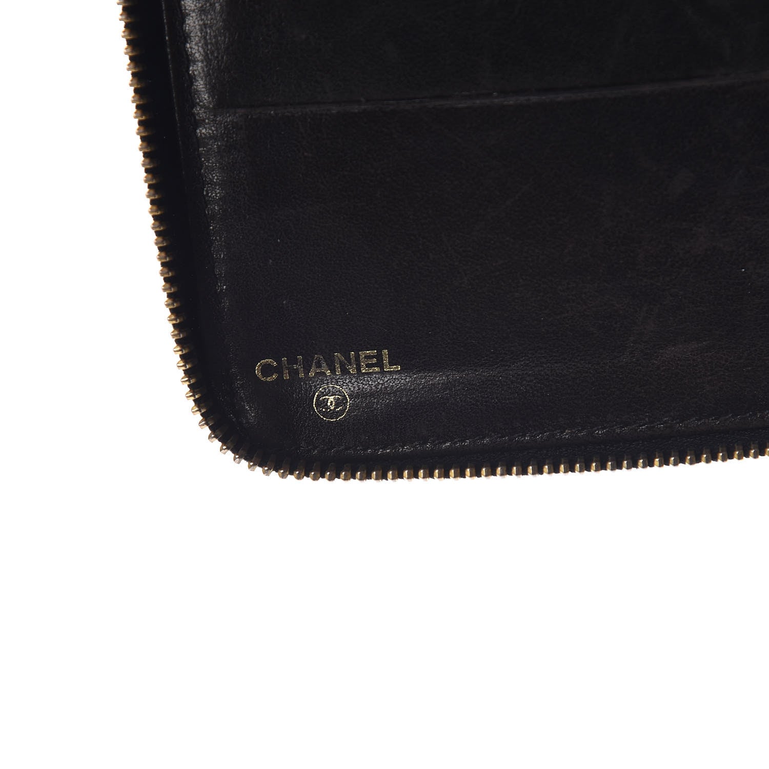 Chanel Patent CC Zip Around Wallet Black 6 of 8