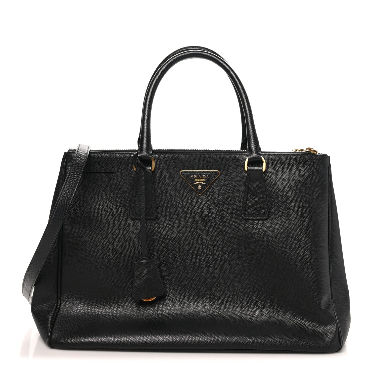 Prada Saffiano Lux Medium Galleria Double Zip Tote Black 1 of 9