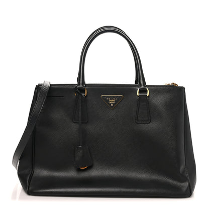 Prada Saffiano Lux Medium Galleria Double Zip Tote Black 1 of 9