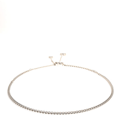 Chanel Enamel CC Chain Logo Belt Silver Black 2 of 4