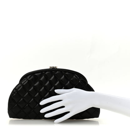 Chanel Lambskin Quilted Timeless Clutch Black 2 of 10